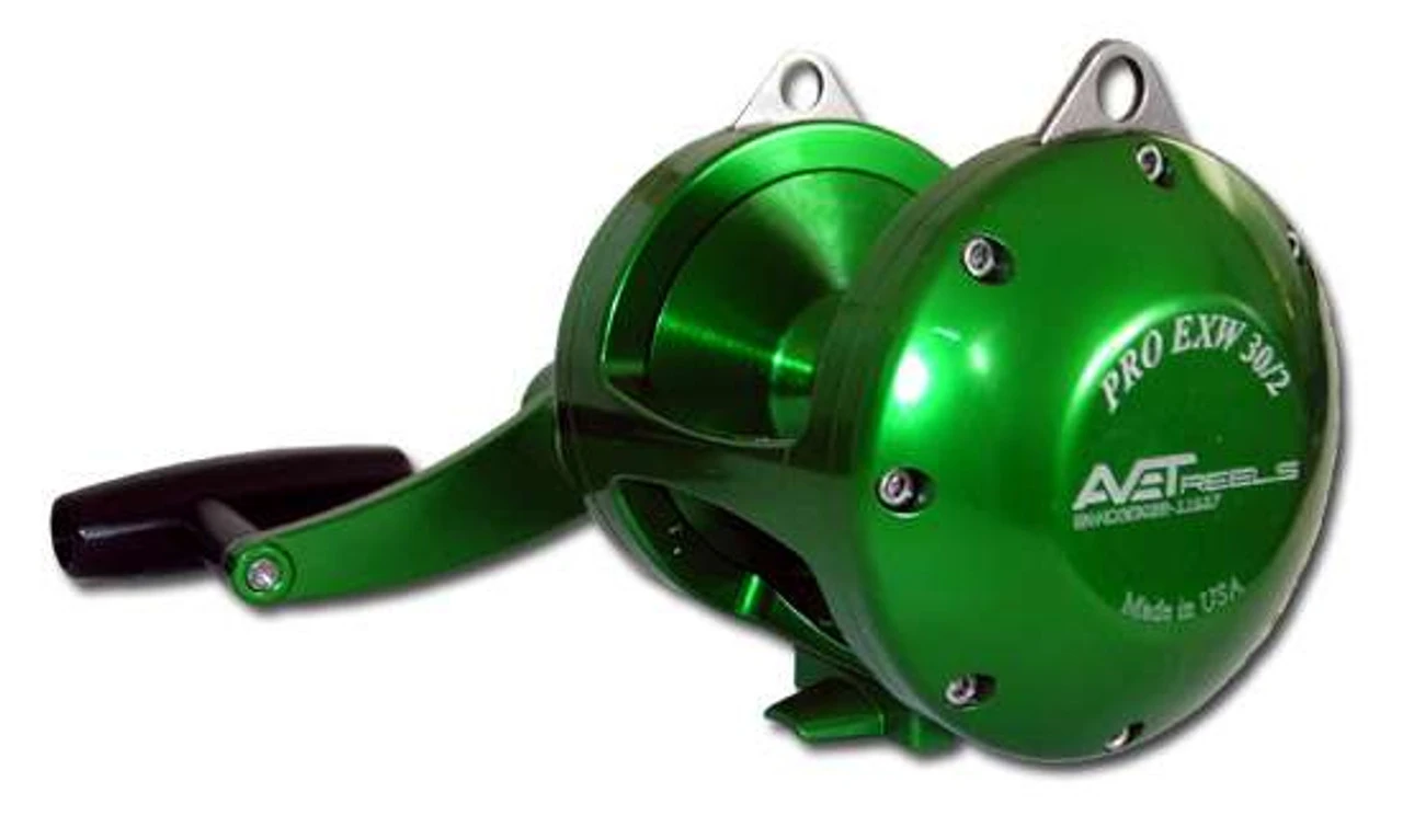 Avet Reels Avet EXW 30/2 Two-Speed Lever Drag Big Game Reel Green 4 Avet Reels Avet EXW 30/2 Two-Speed Lever Drag Big Game Reel Green - Image 2