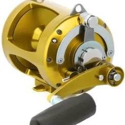 Avet Reels Avet EXW 50/2 Two-Speed Lever Drag Big Game Reels Gold