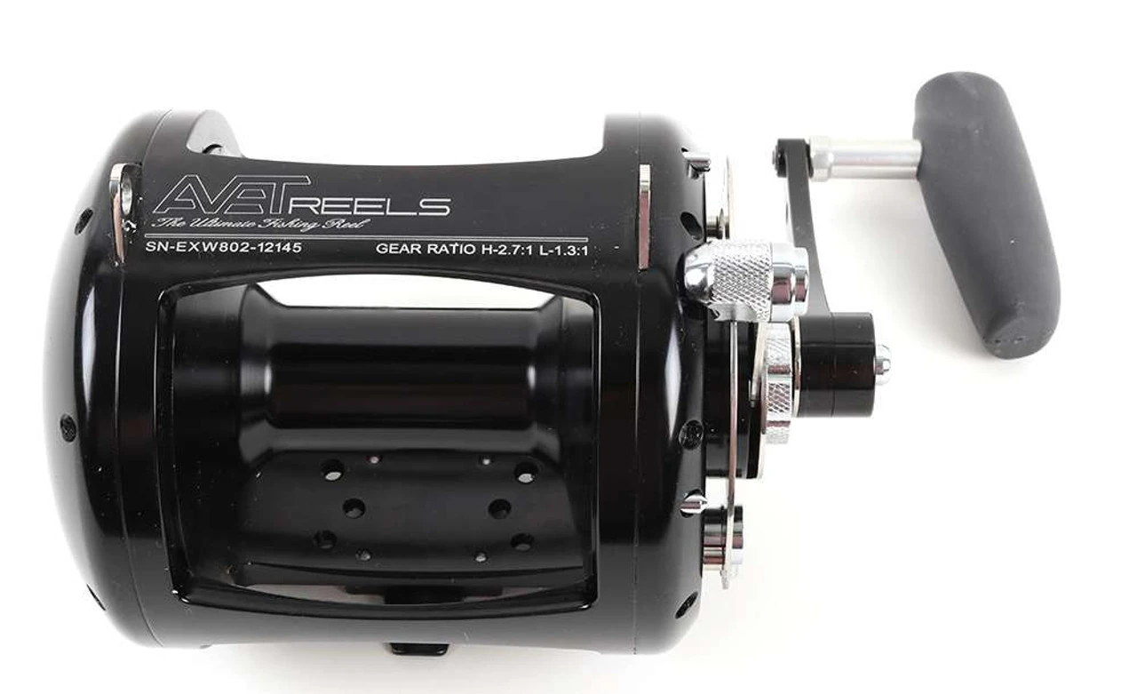 Avet Reels Avet EXW 80/2 Two-Speed Lever Drag Big Game Reel Black 4 Avet Reels Avet EXW 80/2 Two-Speed Lever Drag Big Game Reel Black - Image 2