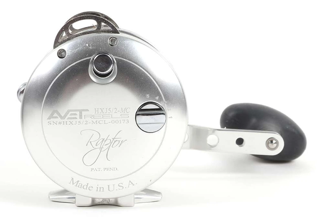Avet Reels Avet HXJ 5/2 MC Raptor Two-Speed Lever Drag Casting Reel Silver LH 5 Avet Reels Avet HXJ 5/2 MC Raptor Two-Speed Lever Drag Casting Reel Silver LH - Image 3