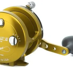 Avet Reels Avet HXJ 5/2 MC Two Speed Lever Drag Casting Reel Gold