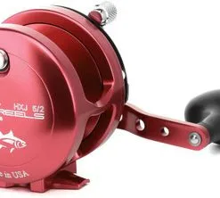 Avet Reels Avet HXJ 5/2 Two-Speed Lever Drag Casting Reel Red