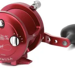 Avet Reels Avet JX 6.0 MC Single Speed Lever Drag Casting Reels Red