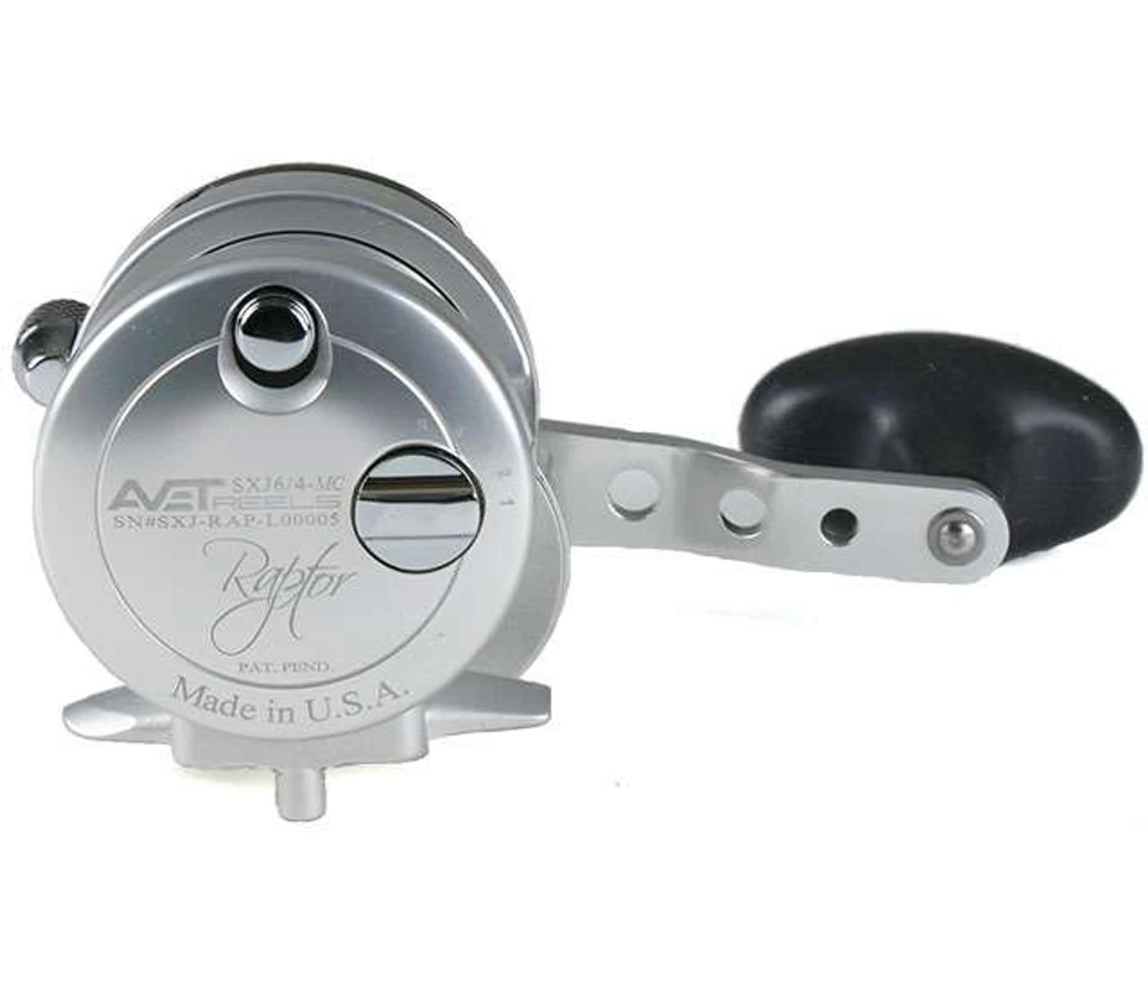 Avet Reels Avet SXJ 6/4 MC Raptor 2-Speed Lever Drag Casting Reel Left-Hand Silver 4 Avet Reels Avet SXJ 6/4 MC Raptor 2-Speed Lever Drag Casting Reel Left-Hand Silver - Image 2